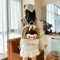 LABUBU BerberFleece Backpack (Brown)