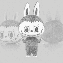 LABUBU MEGA LABUBU 400% Sketch