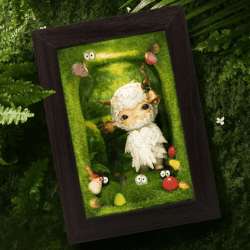 Forest Moss Finished Diorama Box