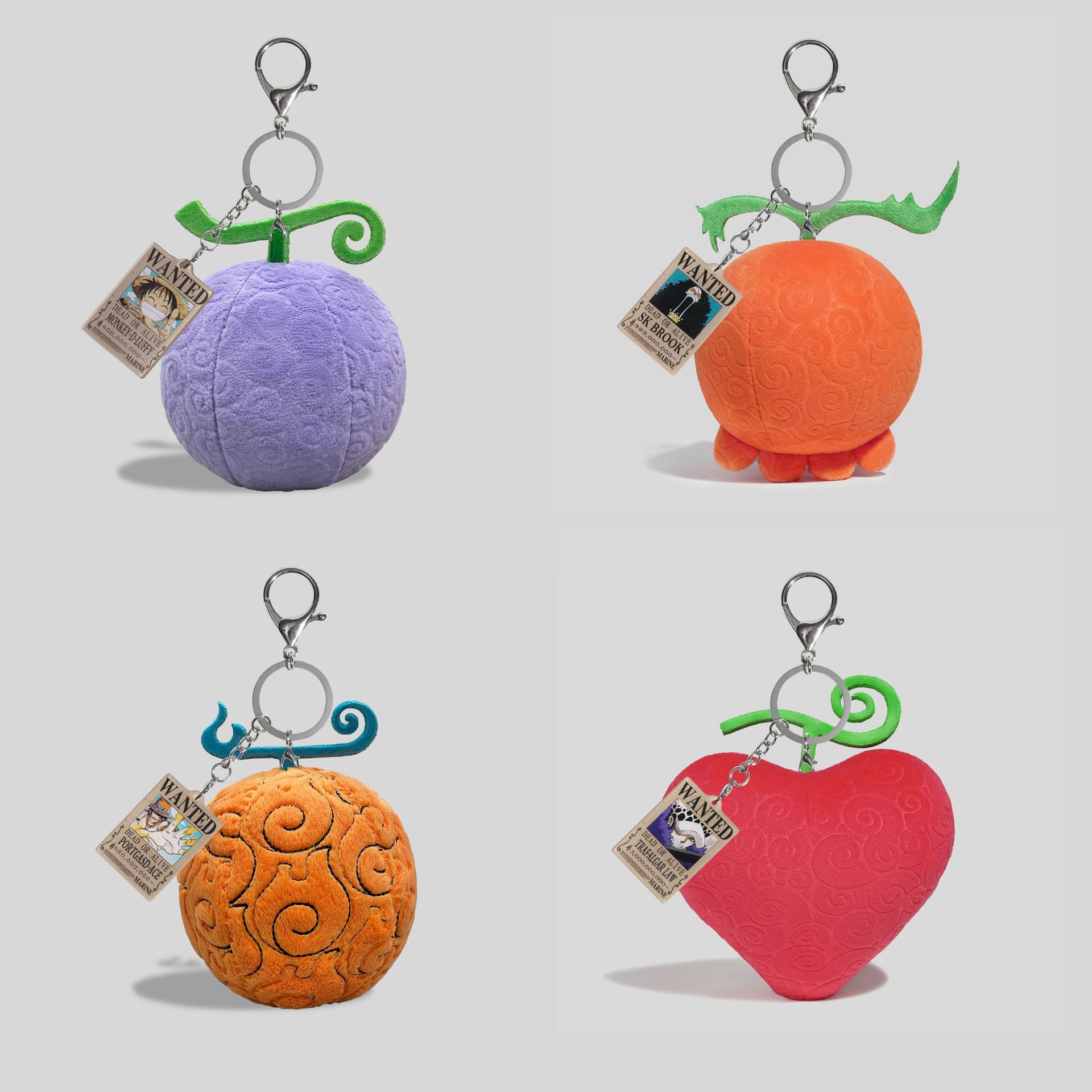 One Piece Devil Fruit Plush Charm