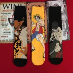 One Piece Luffy Zoro Ace Socks