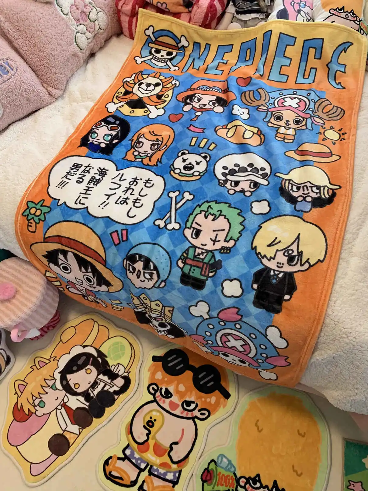 One Piece Straw Hat Crew Blanket & Wall Tapestry - Image 2