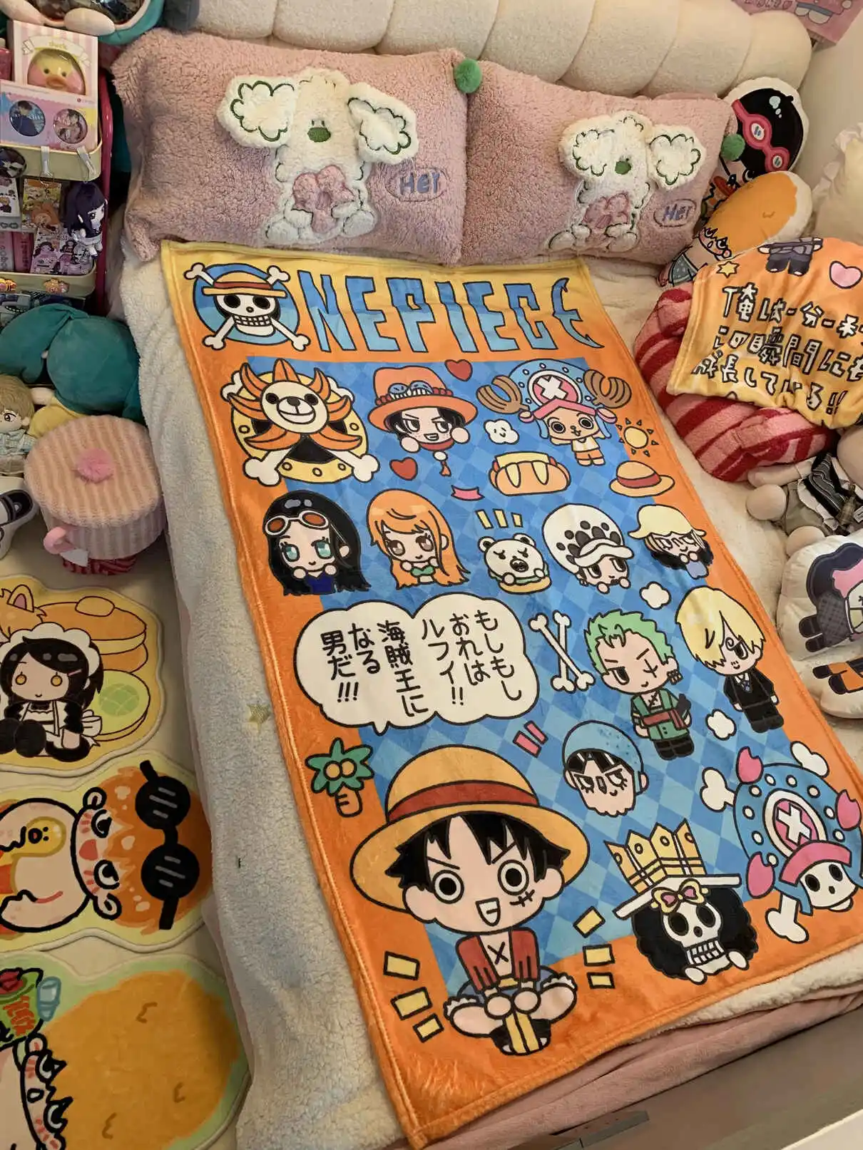 One Piece Straw Hat Crew Blanket & Wall Tapestry - Image 3